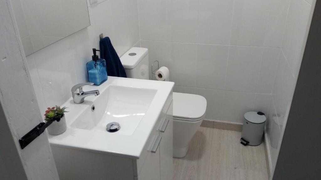 Koupelna v ubytování Fonte dos aloques