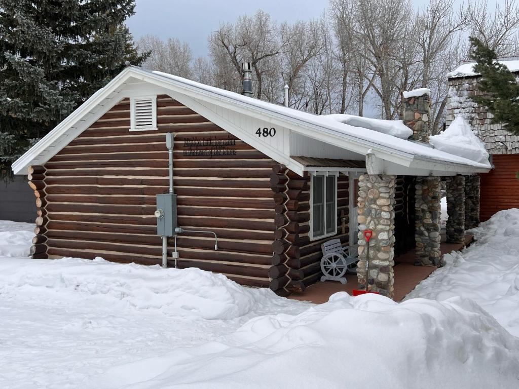 Teton Teepee Lodge v zimě