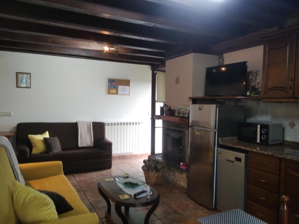 Kuchyň nebo kuchyňský kout v ubytování La Posada de Oscos