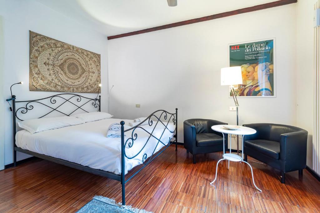 Posteľ alebo postele v izbe v ubytovaní [Lovely flat] De Castilla 7