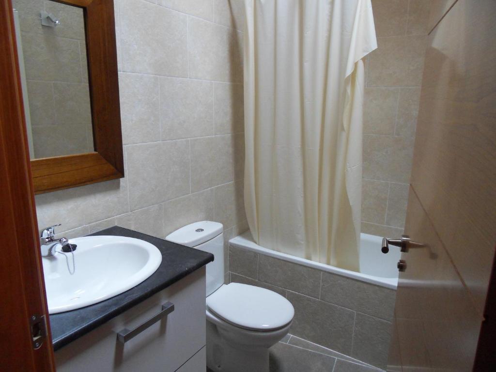 Koupelna v ubytování Pensió i Apartaments la Bordeta