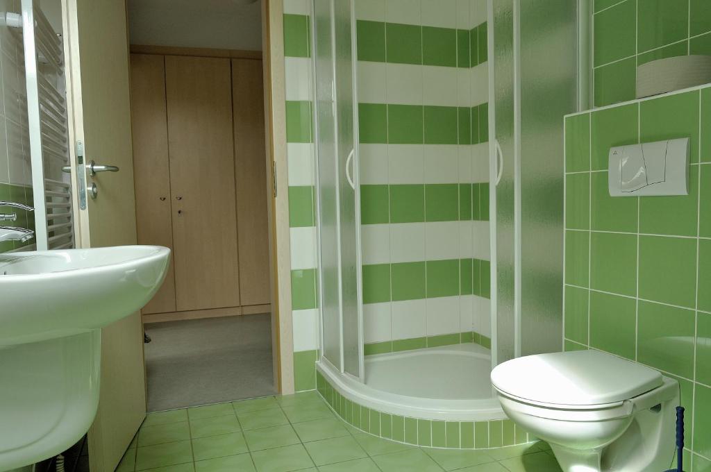 Koupelna v ubytování Hostel Lípa - Továrna