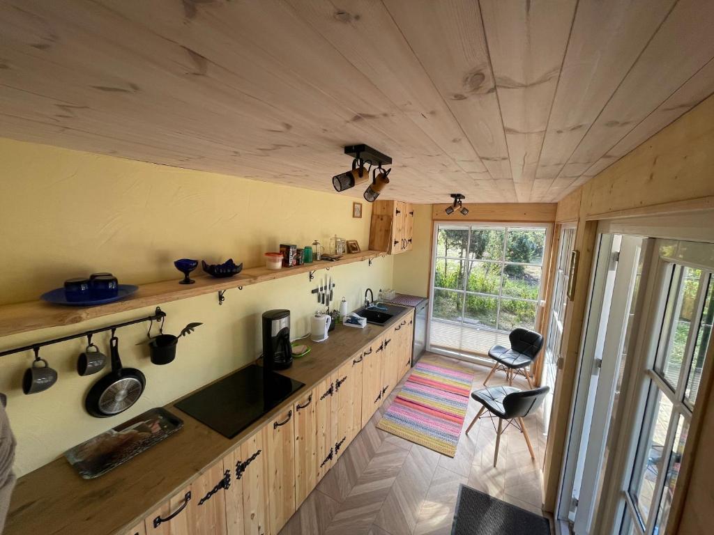 Kuchyň nebo kuchyňský kout v ubytování Käspri Farmstay
