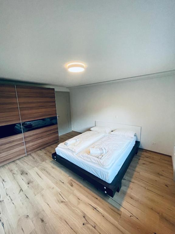 Postel nebo postele na pokoji v ubytování Ferienhaus Granula