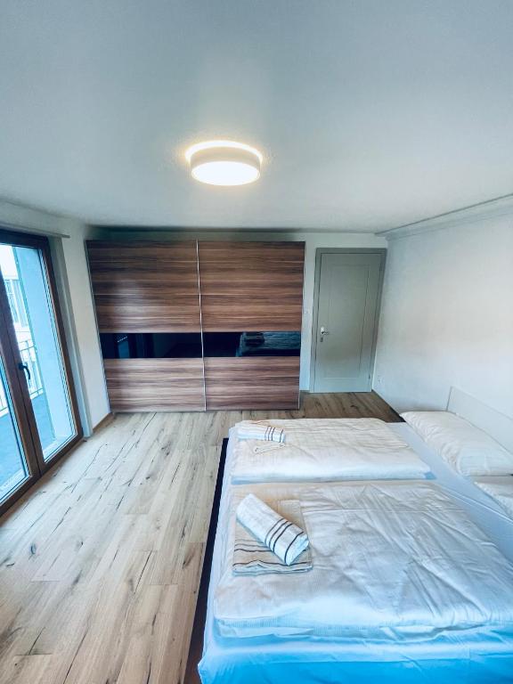 Postel nebo postele na pokoji v ubytování Ferienhaus Granula