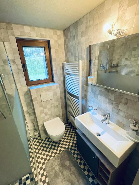 Koupelna v ubytování Ferienhaus Granula