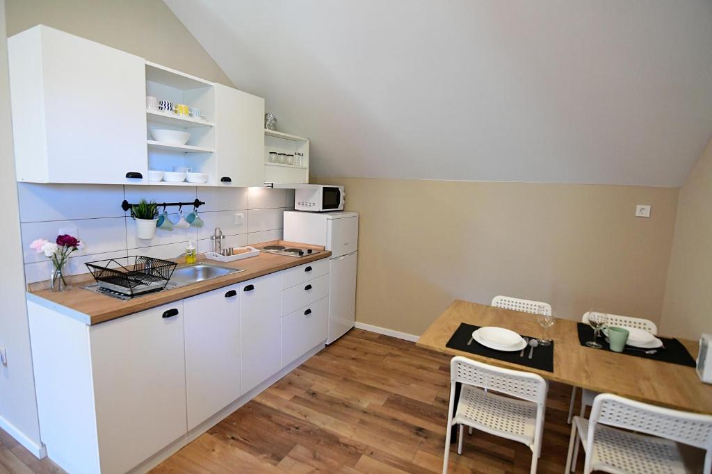 Kuchyňa alebo kuchynka v ubytovaní Apartmani Zagi