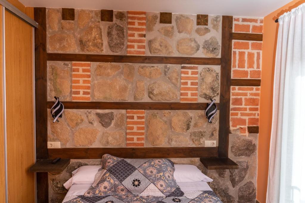 Posteľ alebo postele v izbe v ubytovaní La Casona de Trescasas