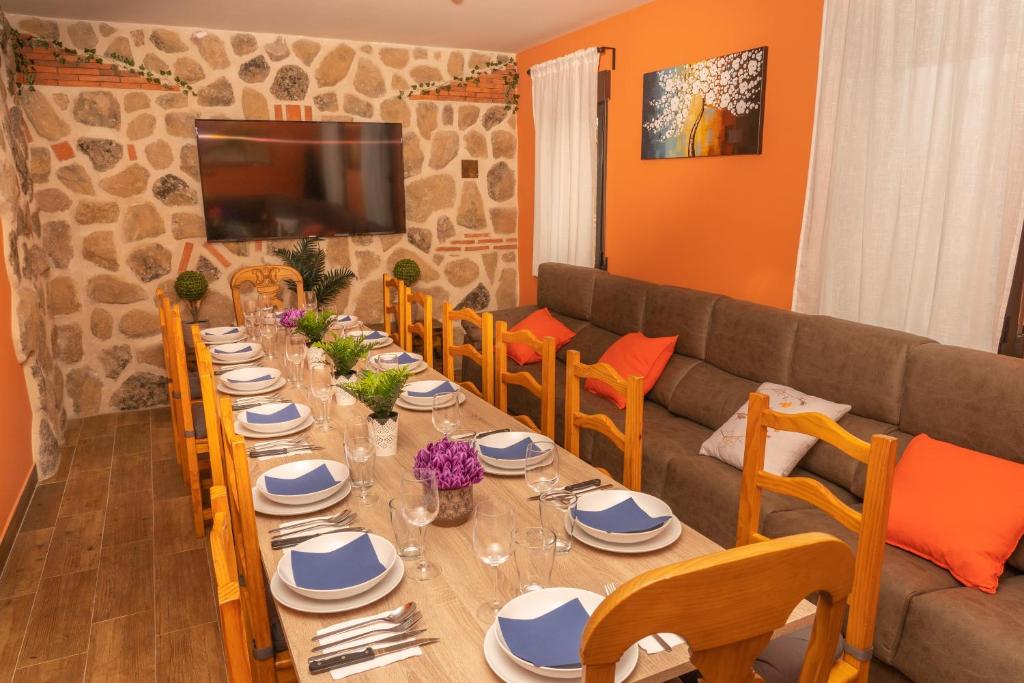 Posedenie v ubytovaní La Casona de Trescasas