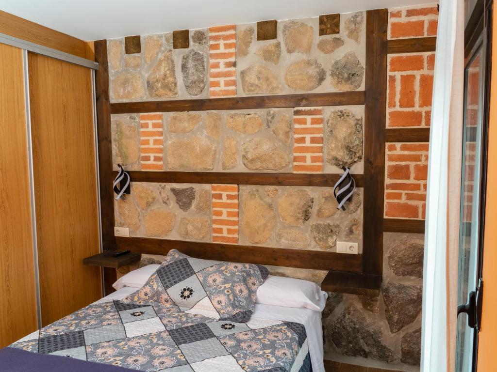 Posteľ alebo postele v izbe v ubytovaní La Casona de Trescasas
