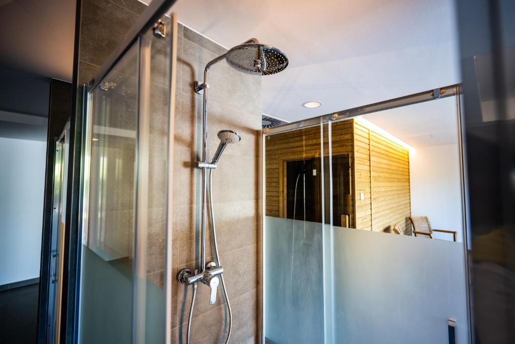 Koupelna v ubytování Wellness & Spa Pila Kvilda AP 2 01 a AP 3 07