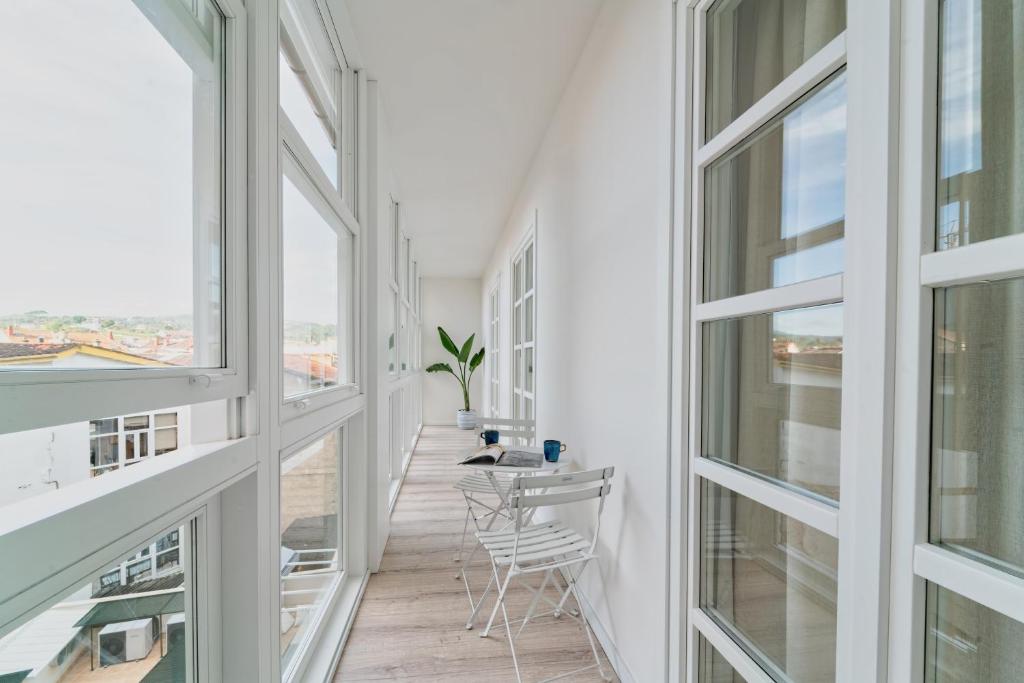 A balcony or terrace at Morar Ourense