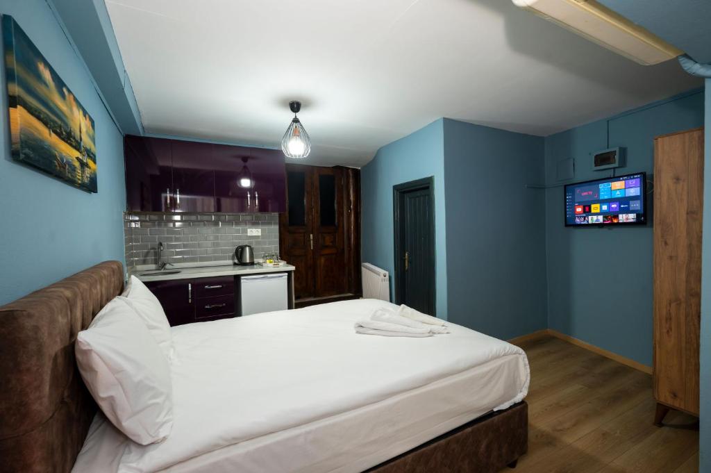 Taksim Antique Hotel客房内的一张或多张床位