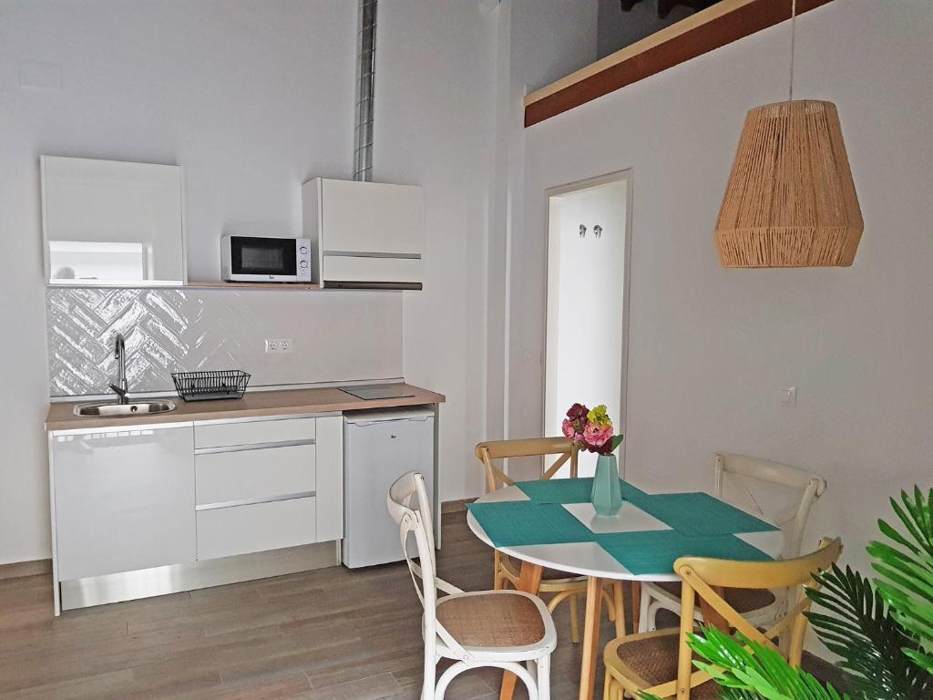 Kuchyň nebo kuchyňský kout v ubytování Apartamentos Boutique Granada Albaicín 3000