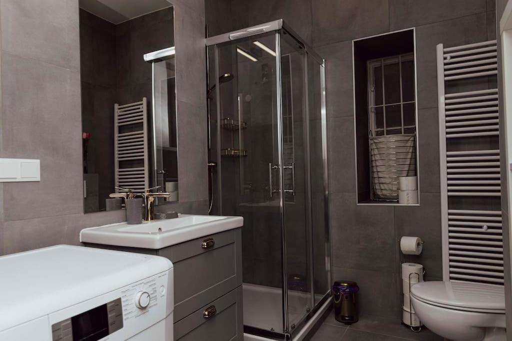 Koupelna v ubytování Modern stylish comfortable 2 bedroom apartment