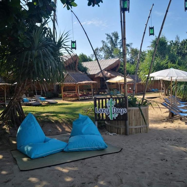 Zahrada ubytování Lazy Days Bungalows