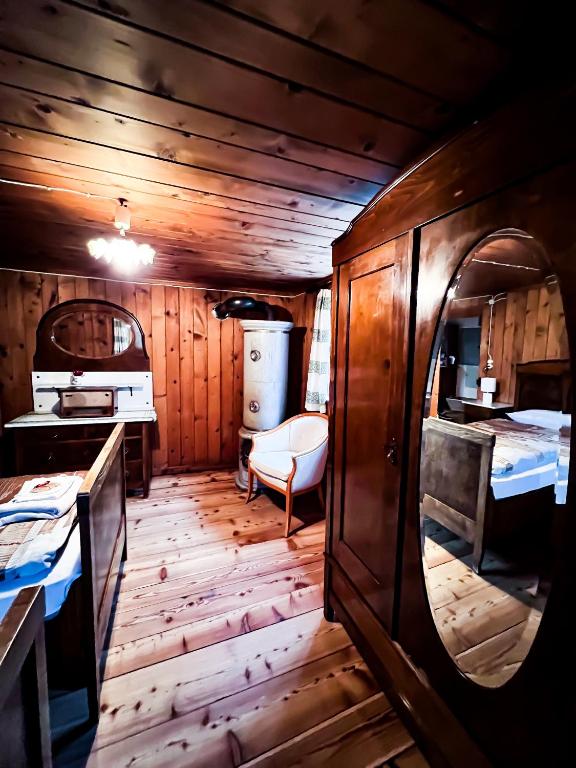 Postel nebo postele na pokoji v ubytování Albergo Ristorante Selva
