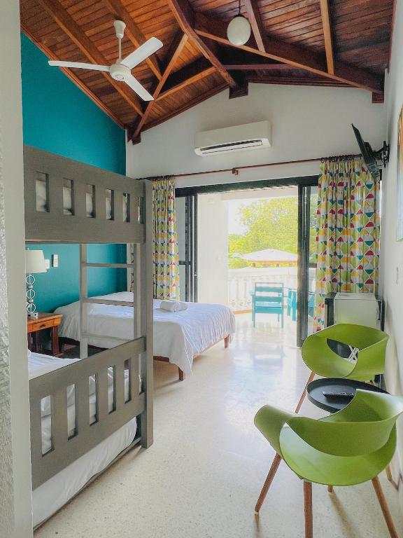 Postel nebo postele na pokoji v ubytování Hotel Mar Rey