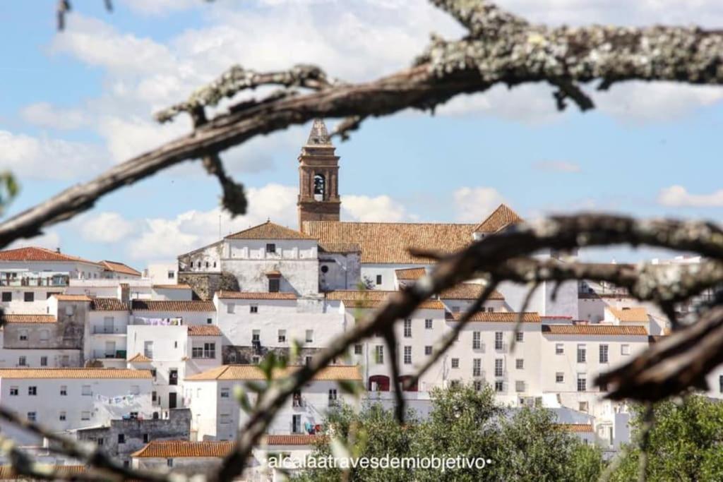 Widok na miasto Alcalá de los Gazules z tego domu wakacyjnego