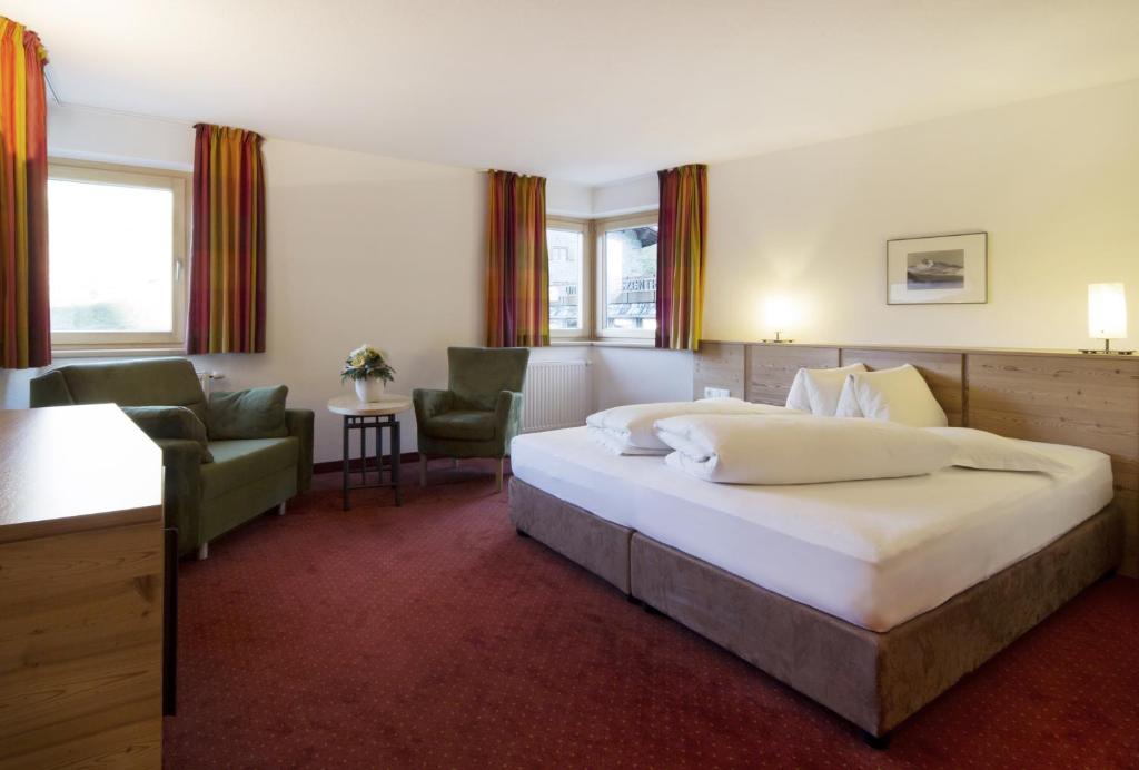 Posteľ alebo postele v izbe v ubytovaní Schönblick - Gurgl B&B