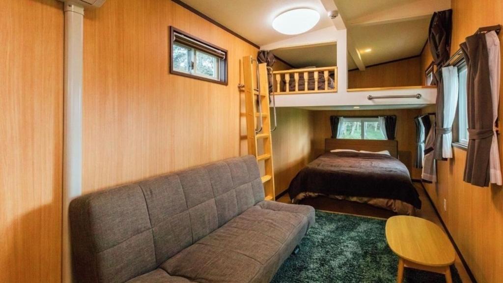 Postel nebo postele na pokoji v ubytování PICA Fuji Grinpa