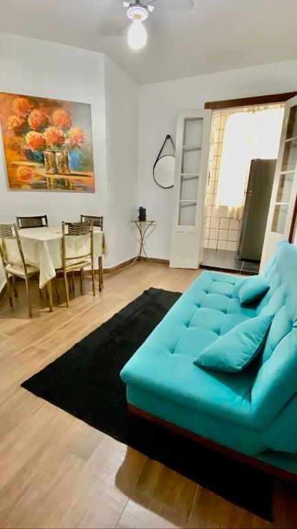 Χώρος καθιστικού στο Lindo apartamento confortável e aconchegante