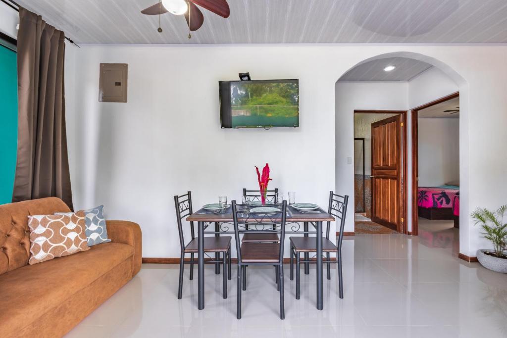 Posezení v ubytování Villas Mapache del Caribe