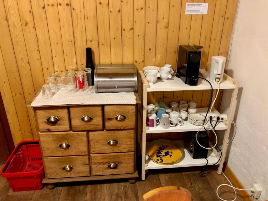 Cucina o angolo cottura di Zimmervermietung Ackersand