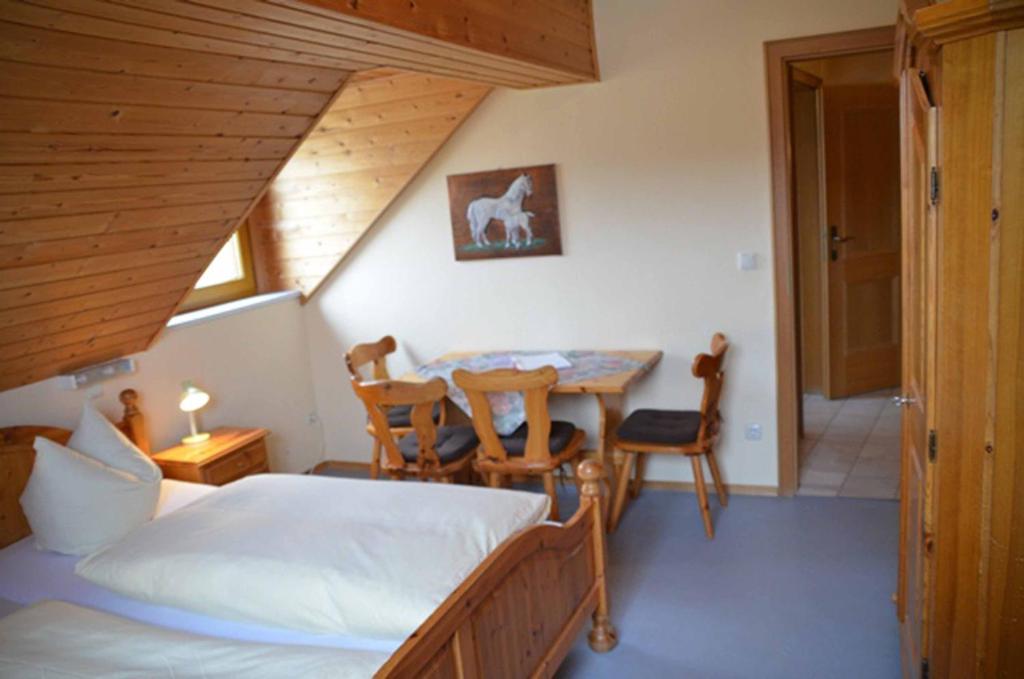 Postel nebo postele na pokoji v ubytování Kollerhof