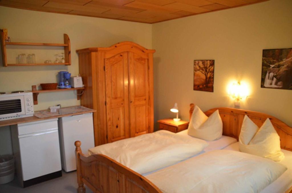 Kuchyň nebo kuchyňský kout v ubytování Kollerhof