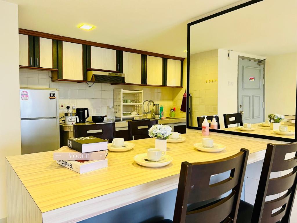 Η κουζίνα ή μικρή κουζίνα στο Selat Horizon Condominium by Myplace