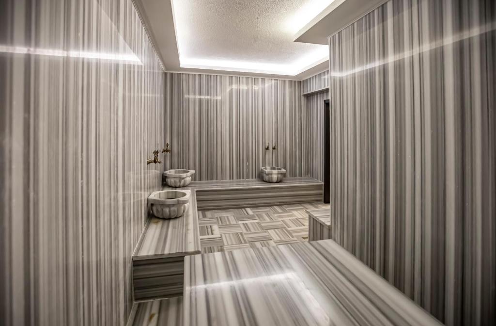 Koupelna v ubytování Hamitbey Hotel Yenikapı