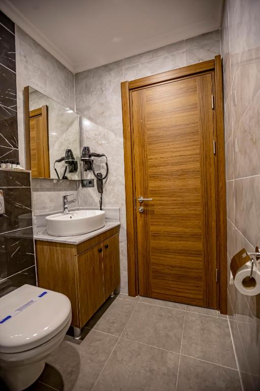 Koupelna v ubytování Hamitbey Hotel Yenikapı