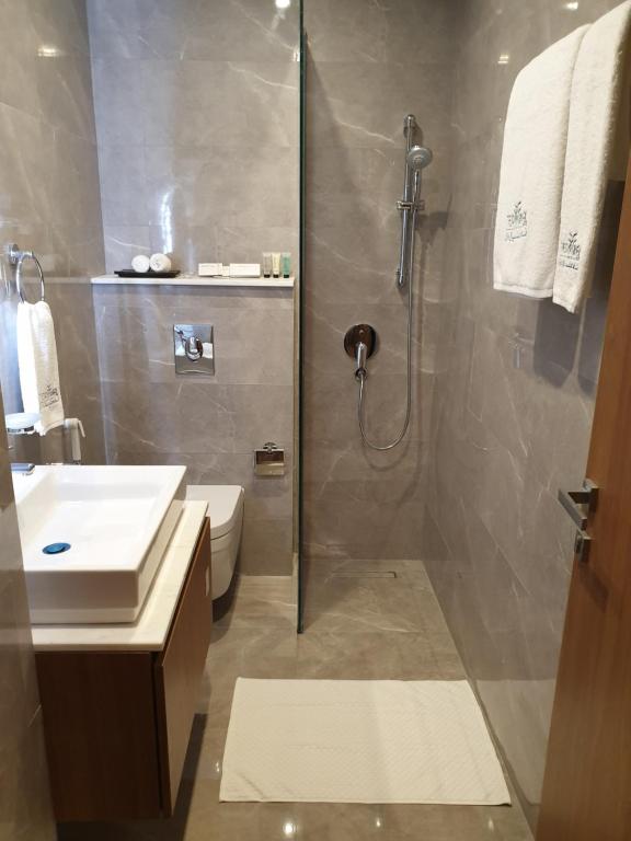 Bilik mandi di Terminal Inn Al Mansoura