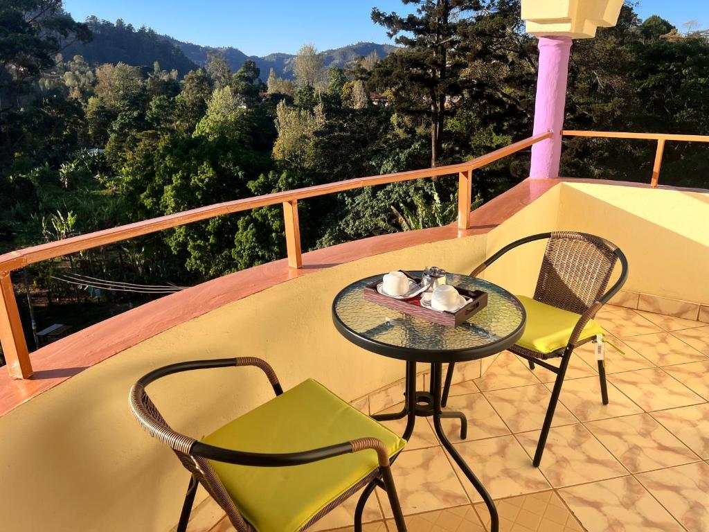 Balkón nebo terasa v ubytování Lavender Garden Hotel