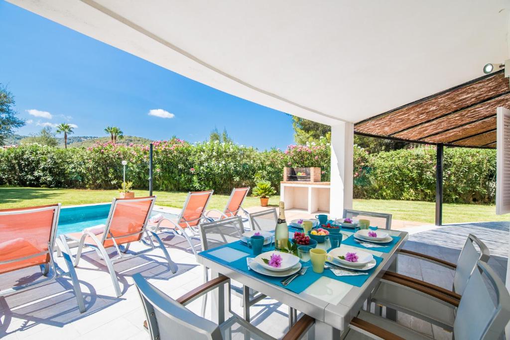 Zahrada ubytování Ideal Property Mallorca - Casa Encinar