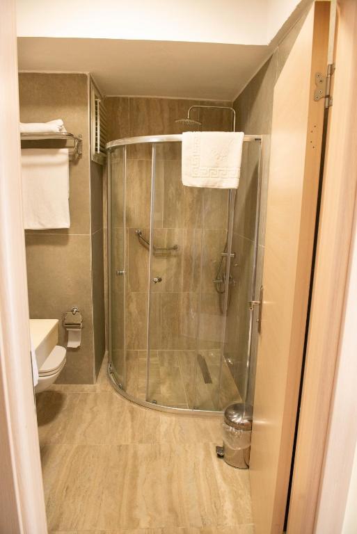 Koupelna v ubytování Hotel Simsek