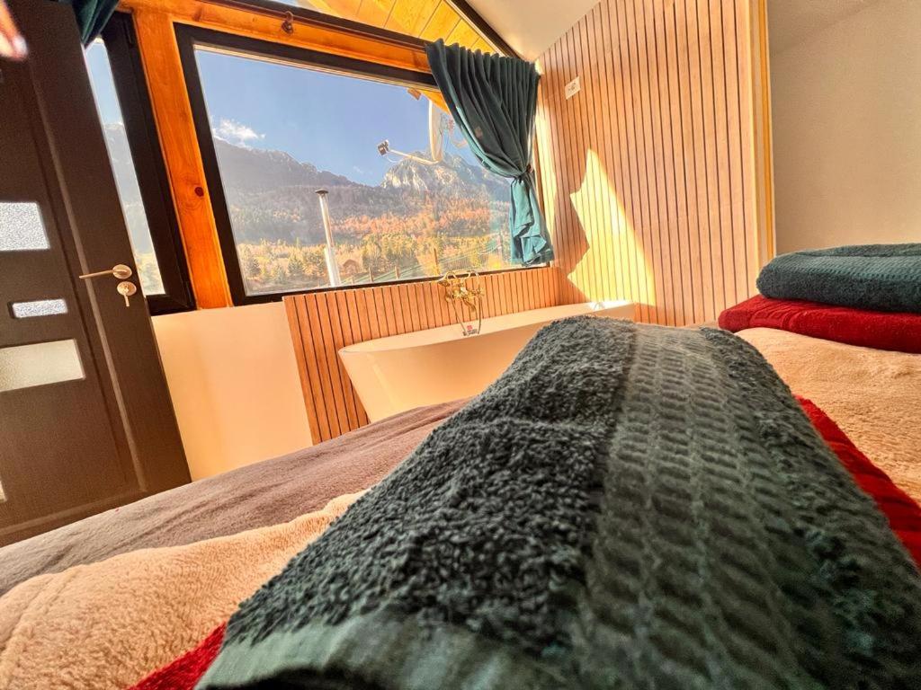 Postel nebo postele na pokoji v ubytování View Piatra Craiului