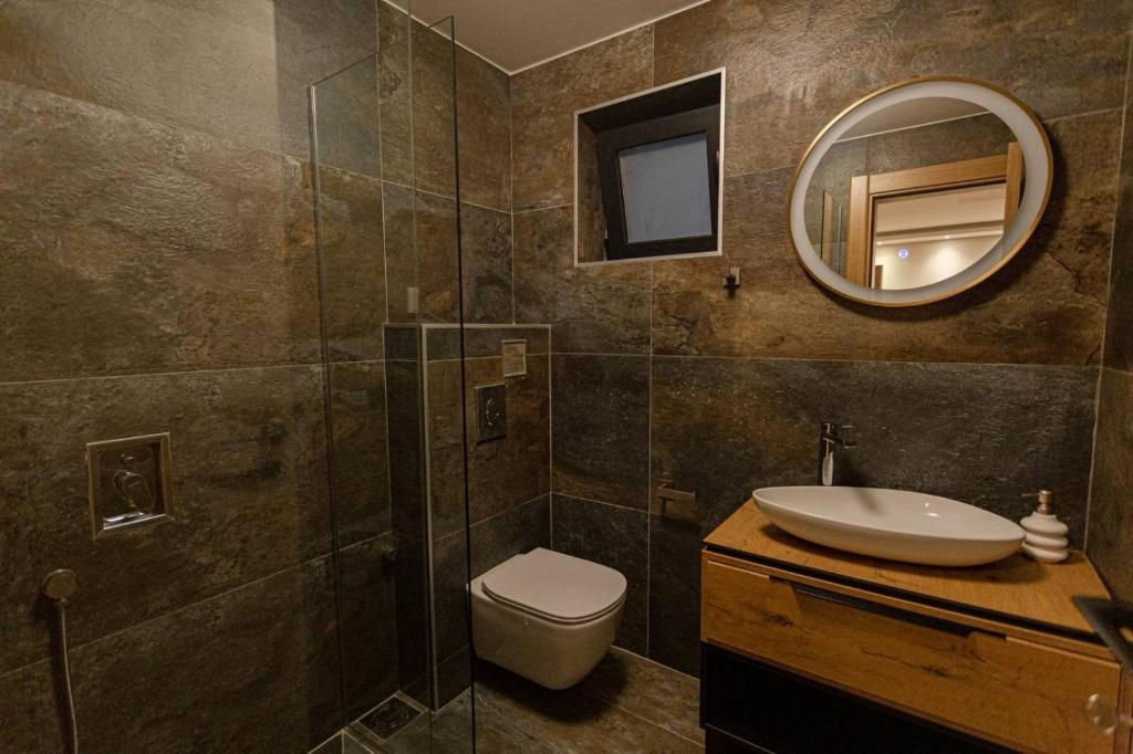 Koupelna v ubytování Perla Lux apartmani