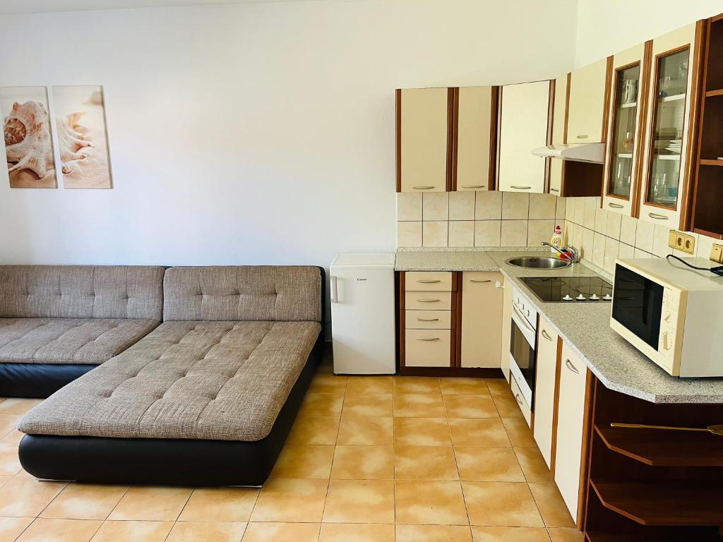 Kuchyň nebo kuchyňský kout v ubytování Apartmán U Slunečnice