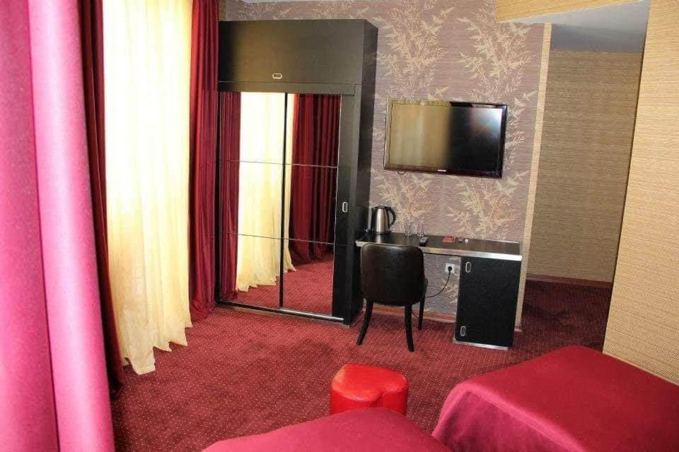 TV a/nebo společenská místnost v ubytování Hotel Villa Palace
