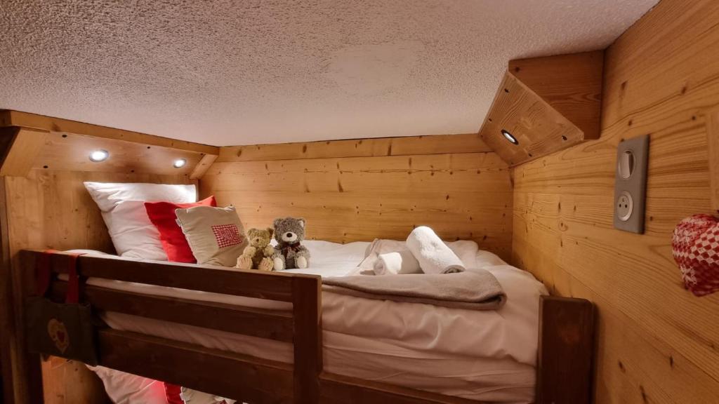Postel nebo postele na pokoji v ubytování So cosy Val Thorens