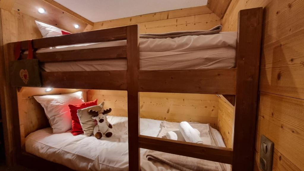 Postel nebo postele na pokoji v ubytování So cosy Val Thorens