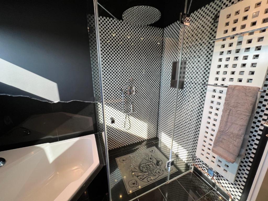 Koupelna v ubytování Luxus Loft über den Dächern von Roding