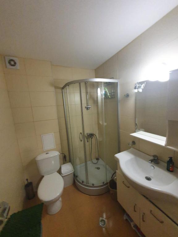 Koupelna v ubytování Mila Apartment