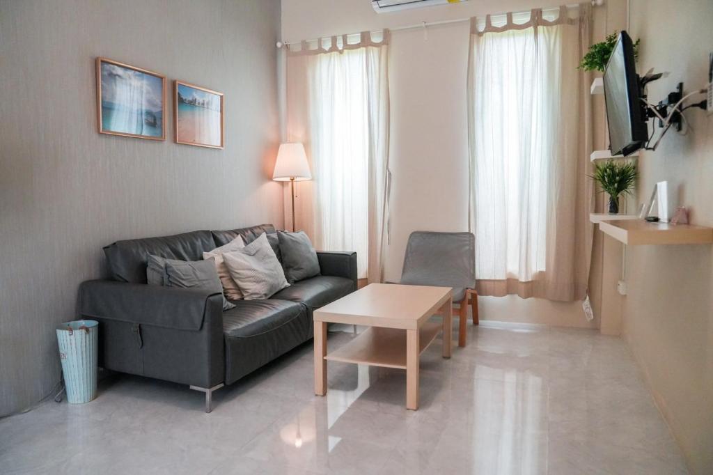Posezení v ubytování W House Ranong 1Bedroom villa