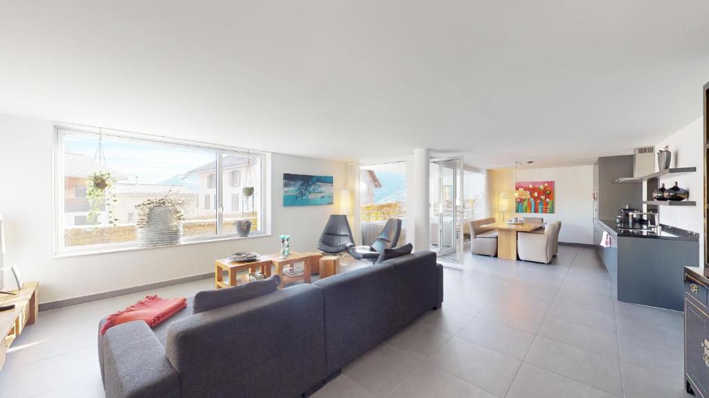 Posezení v ubytování Family Apartment Sot Lantsch-Lenzerheide for 6 persons