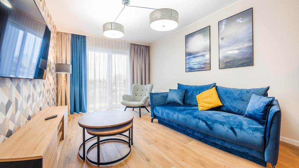 Posedenie v ubytovaní Apartament z 2 sypialniami Elegant Lux 18 E Perłowa Przystań - Holiday City