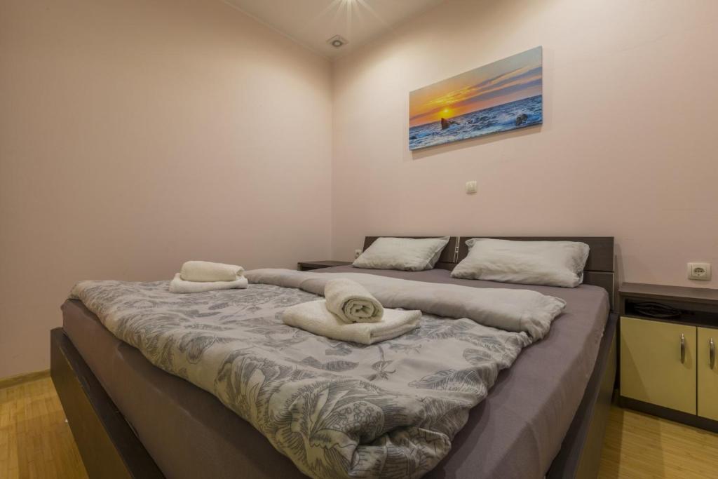 Postel nebo postele na pokoji v ubytování Apartman Vlatka - Novi Vinodolski