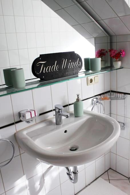 Koupelna v ubytování Große Wohnung mit Dachterrasse in Starnberg